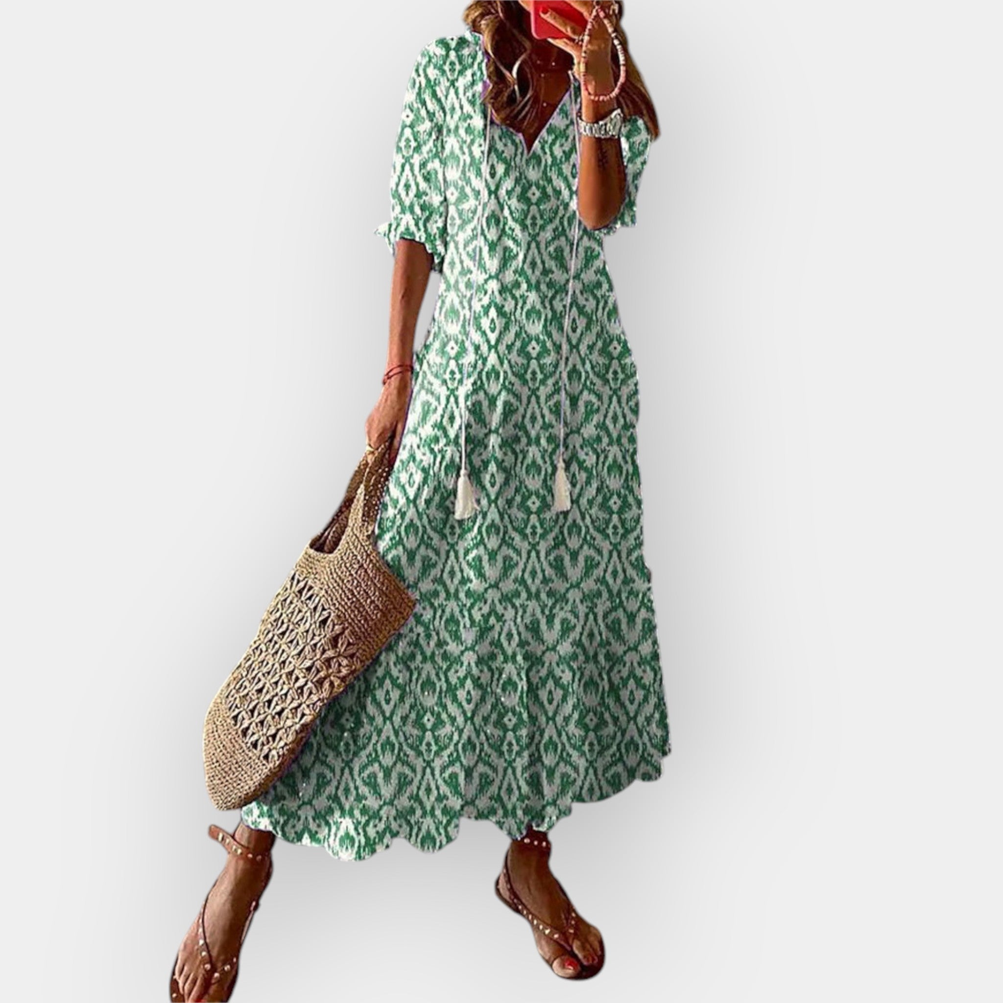 Maksimalna obleka v boho slogu