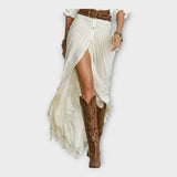 Dolga obleka z boho eleganco