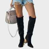 Usnjene ortopedske škornje do kolen