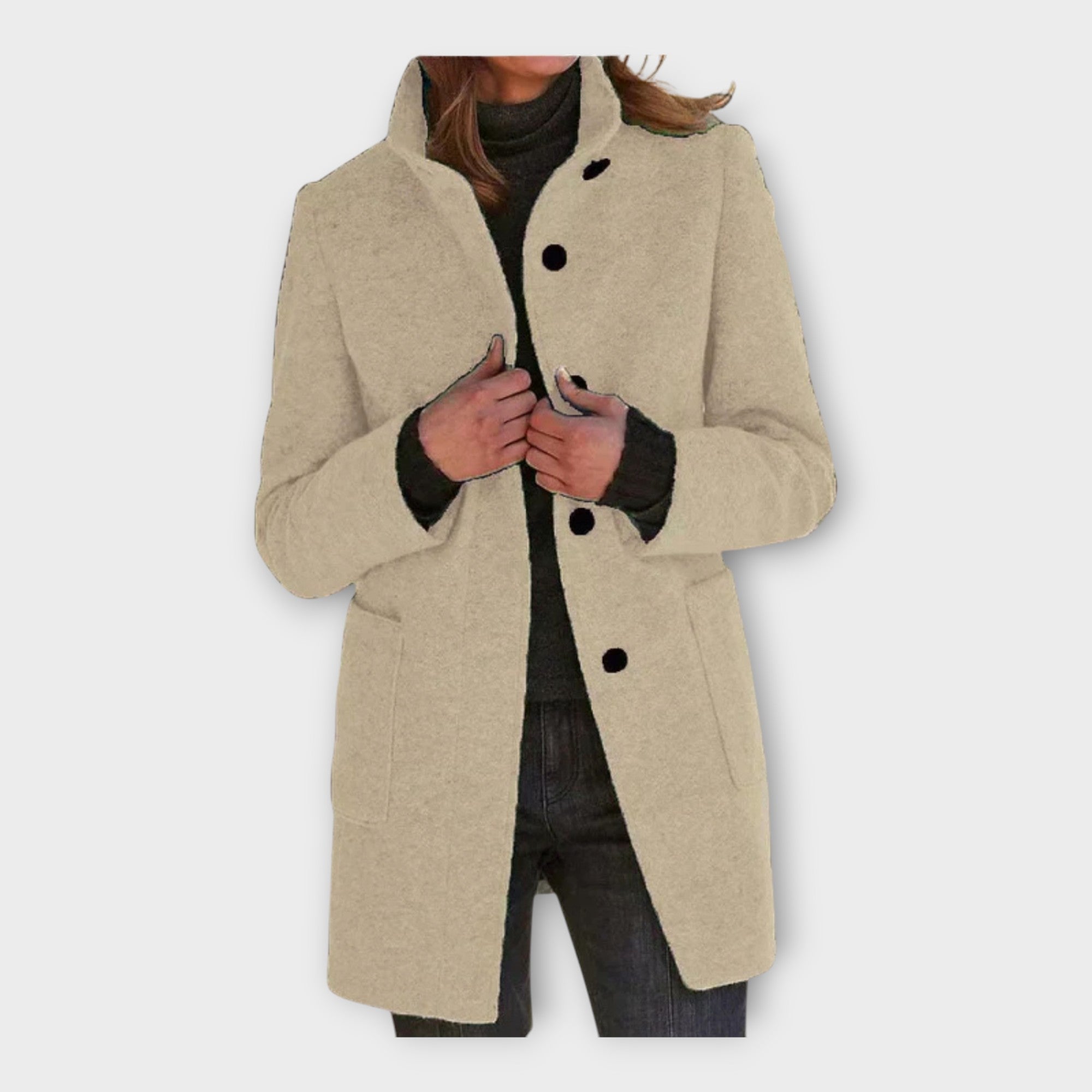 Elegantna plašč s časovno neomejeno linijo