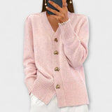 Marij – Ženski pulover z V-izrezom v vintage slogu