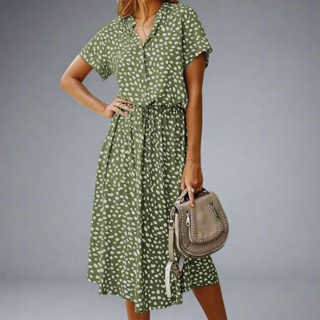 Poletna obleka iz izbranega blaga