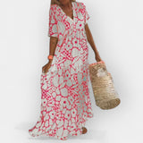 Zračen Poletni Oblek s Potiskom