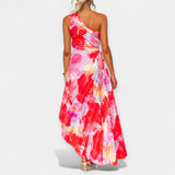 Obleka z Asimetričnim Dizajnom