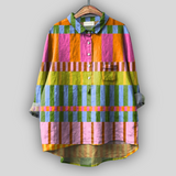 Linen Bluzon "Poletni Mozaik"