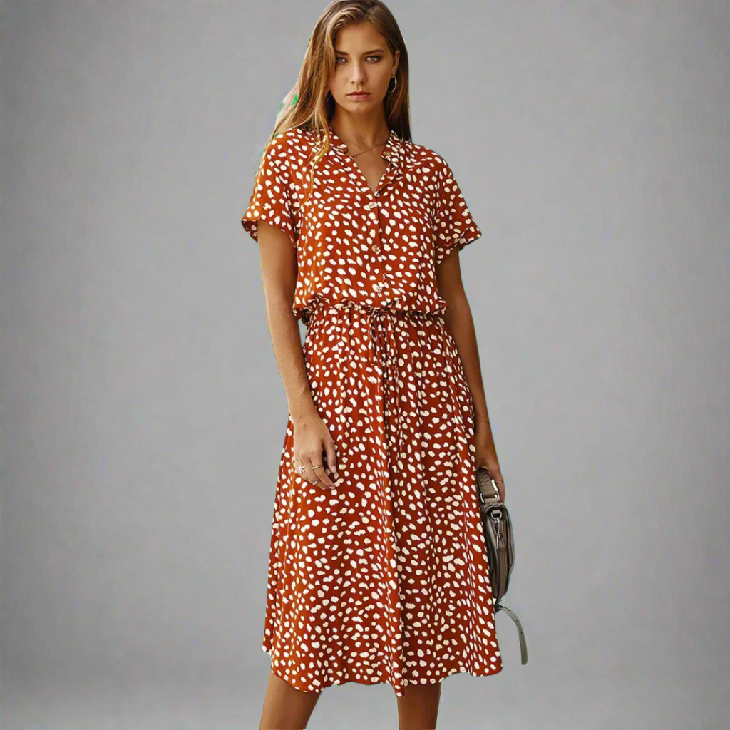 Poletna obleka iz izbranega blaga