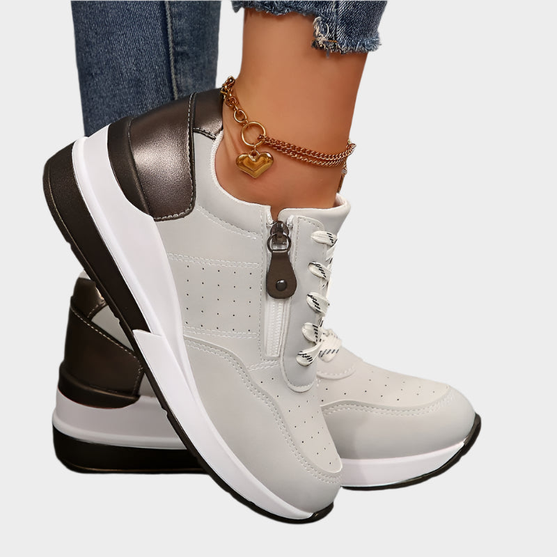 Ortopedski čevlji z zadrgo in debelim podplatom