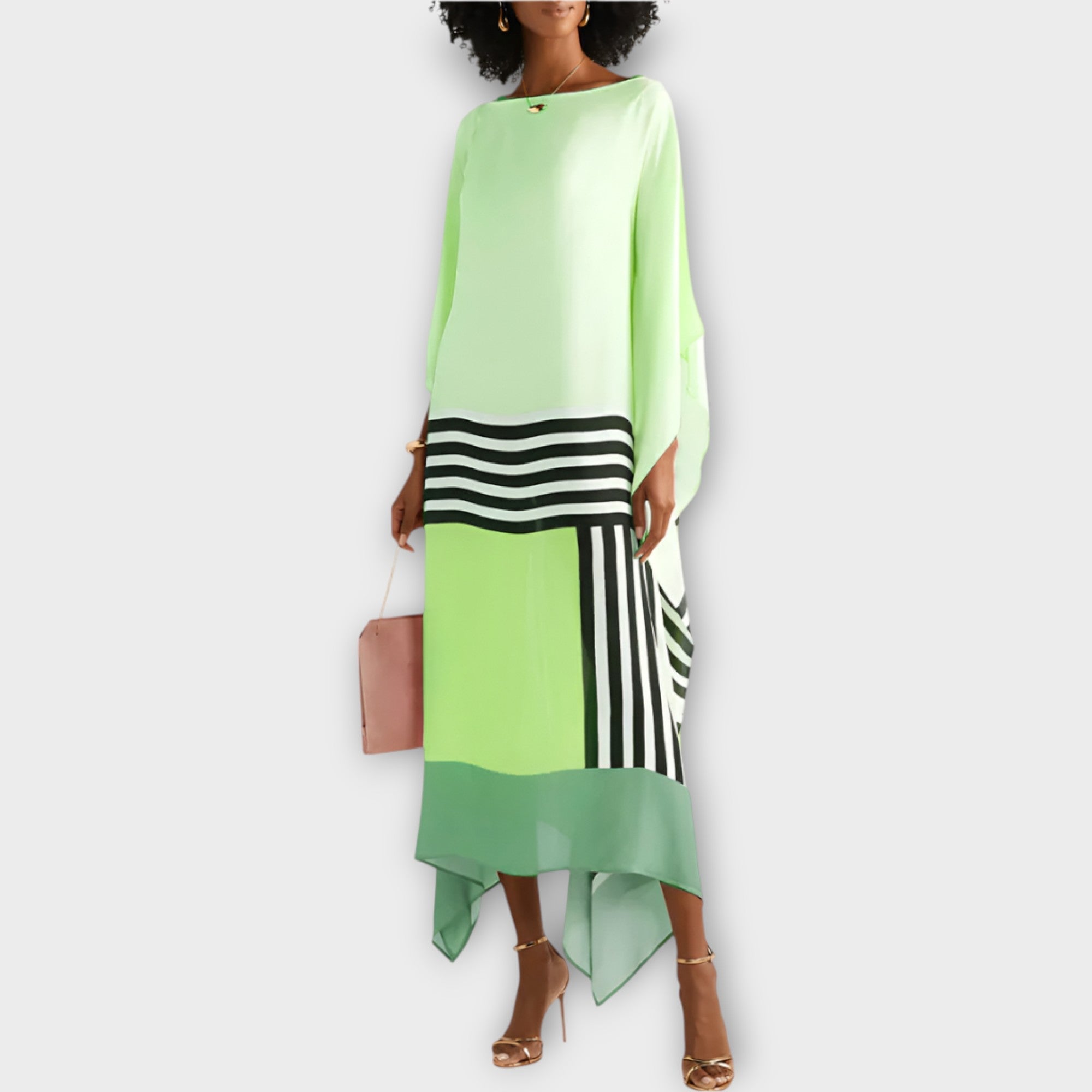 Kaftan z Linijskim Dizajnom