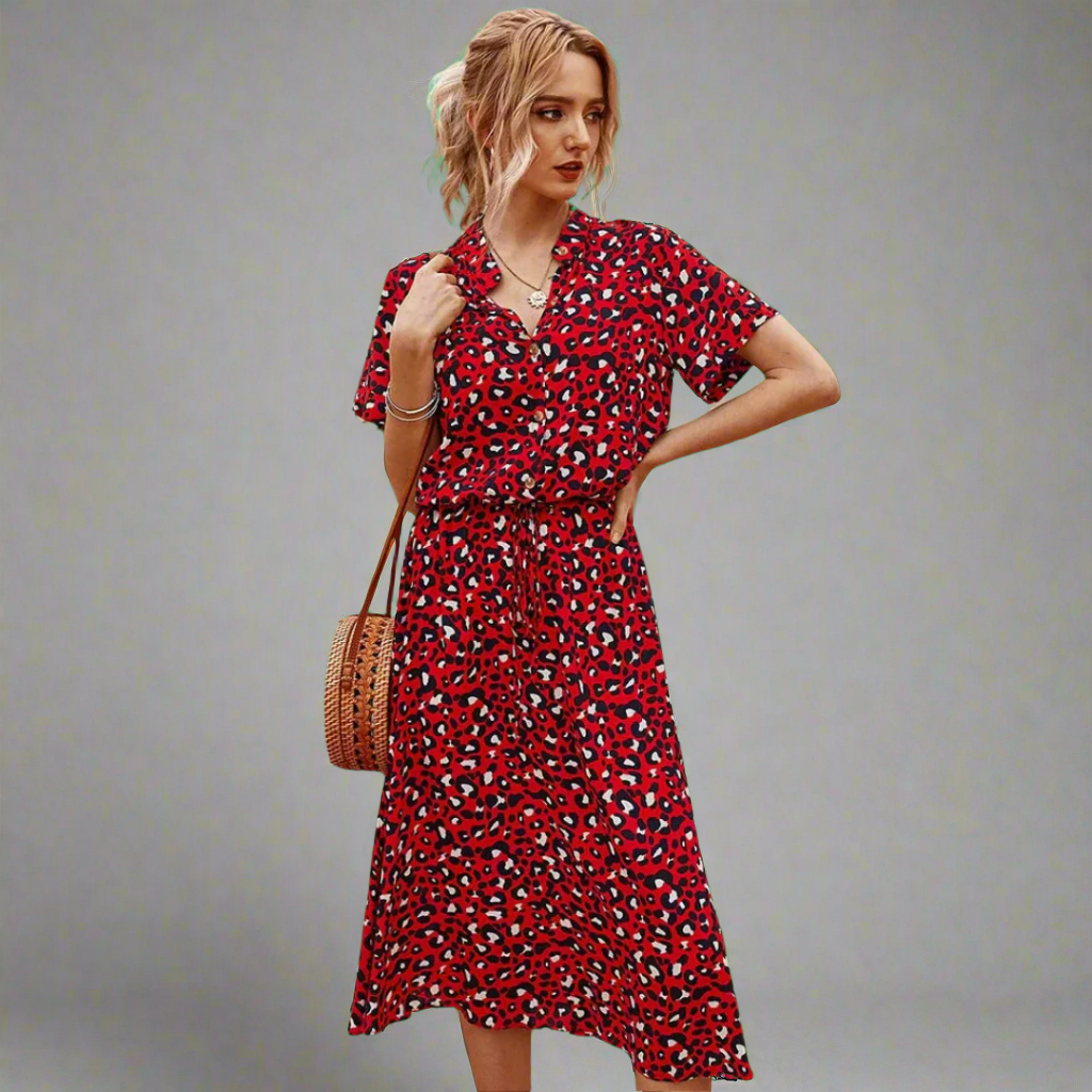 Poletna obleka iz izbranega blaga