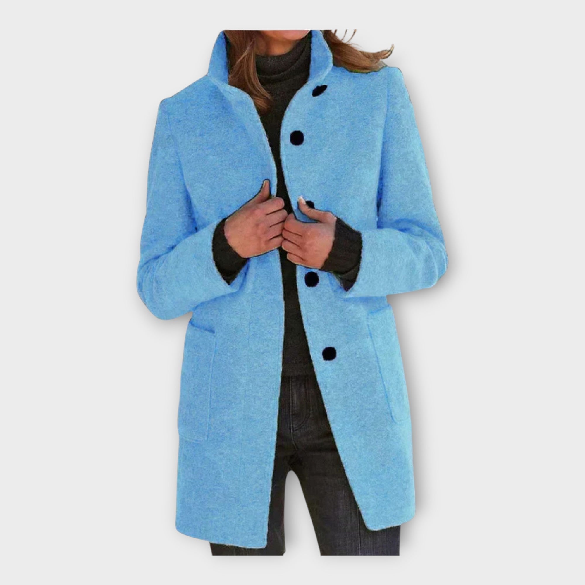 Elegantna plašč s časovno neomejeno linijo