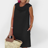 Obleka s križanim ovratnikom