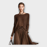 Pleteni set z zračnim elegantnim stilom