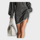 Pleteni pulover s sproščeno eleganco