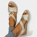 Rimske sandale z pletenjem