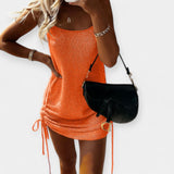 Brezrokavni Pleteni Oblek z Pasom