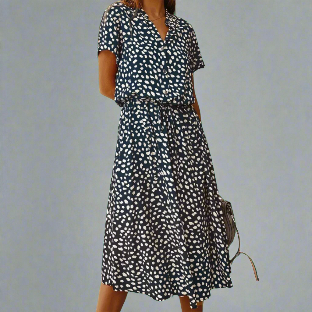 Poletna obleka iz izbranega blaga