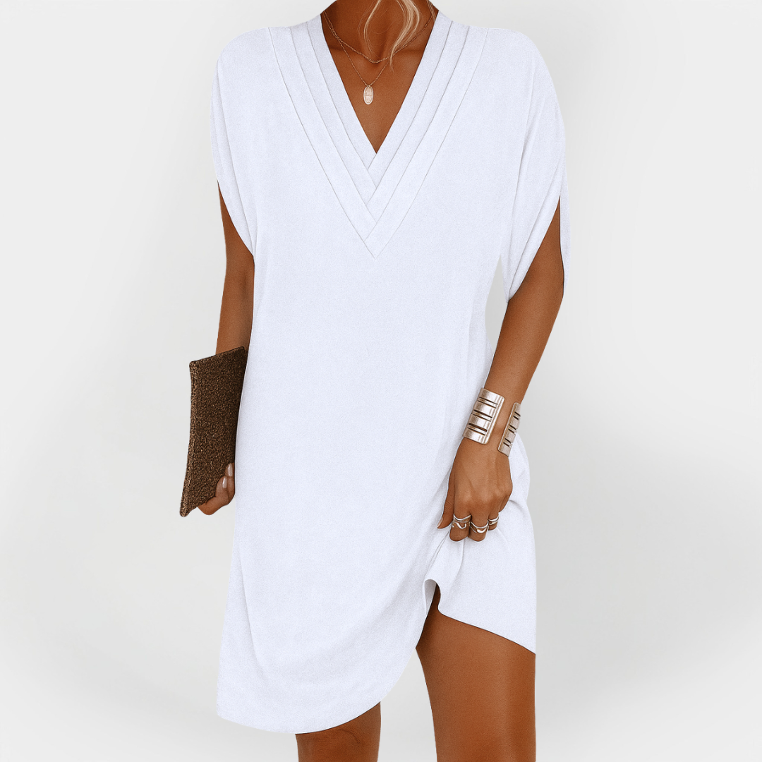 Elegantna obleka s laskavo silhueto