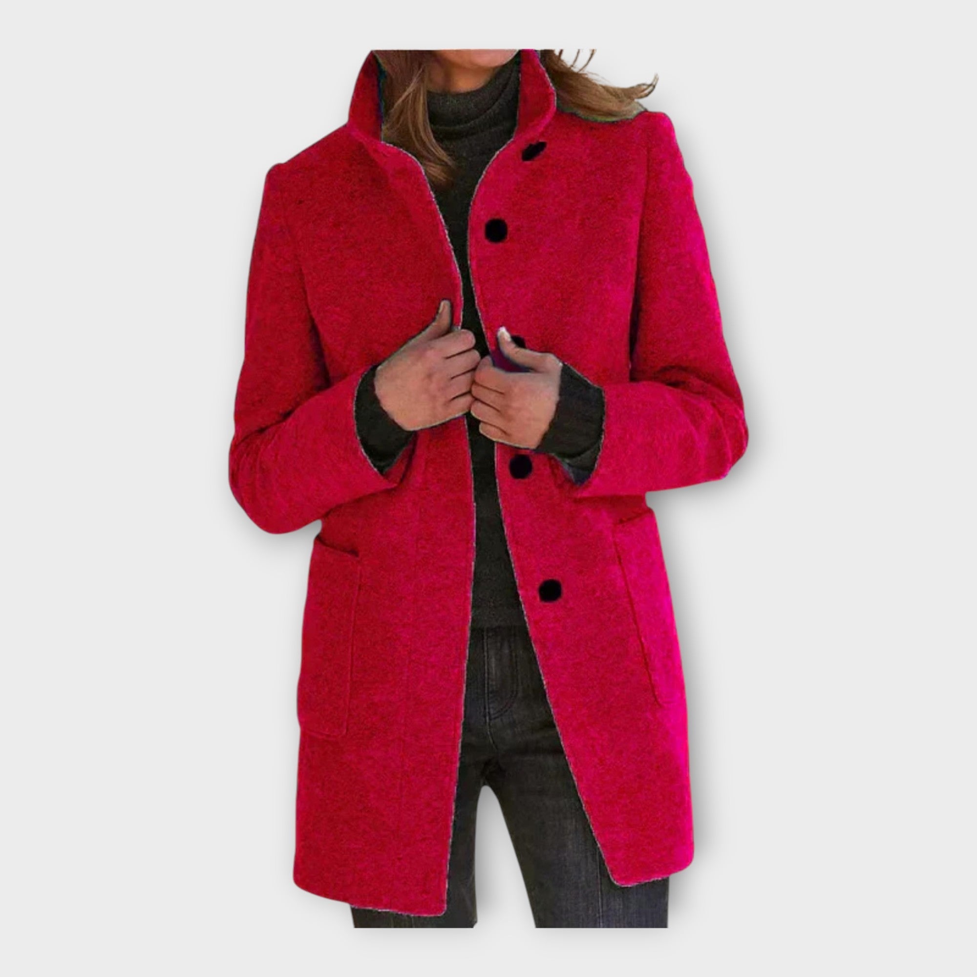 Elegantna plašč s časovno neomejeno linijo