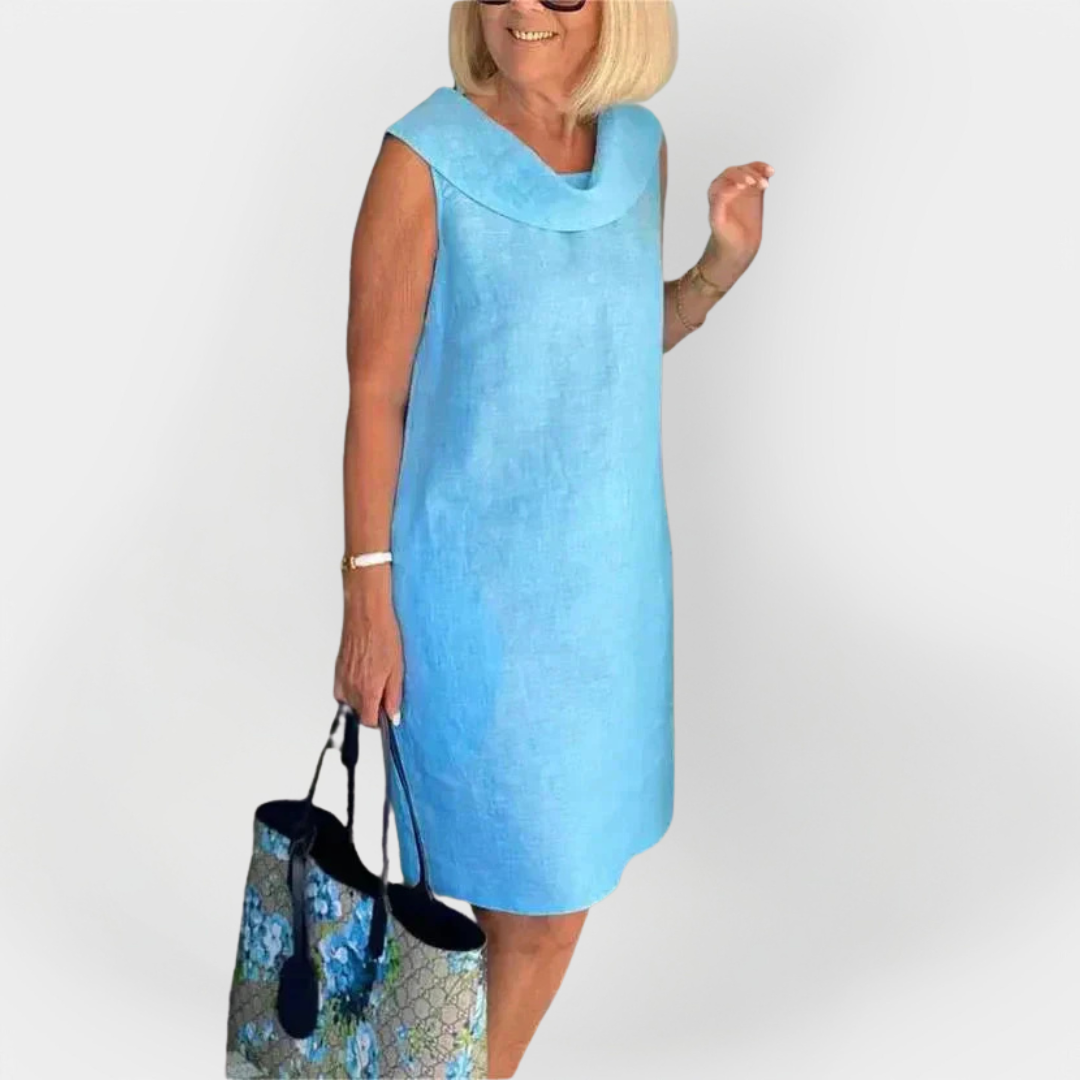 Obleka s križanim ovratnikom