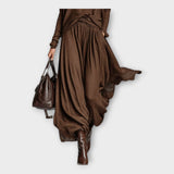 Pleteni set z zračnim elegantnim stilom