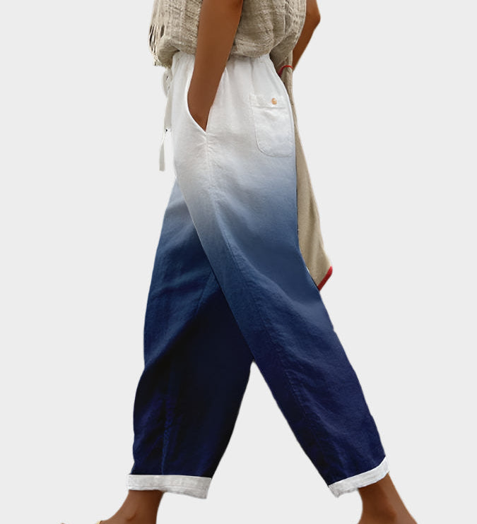 Sproščene Hlače z Motivi