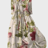 Dolga botanična obleka