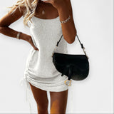 Brezrokavni Pleteni Oblek z Pasom