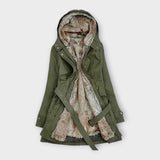 Mikash - Volnen plašč z cvetličnim podložkom