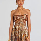 Maksijska obleka Zlata Aura