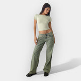 Nizkokavzni Jeans Hlače