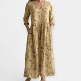 Lahka cvetlična obleka