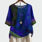 Mehka majica z umetniškim vzorcem