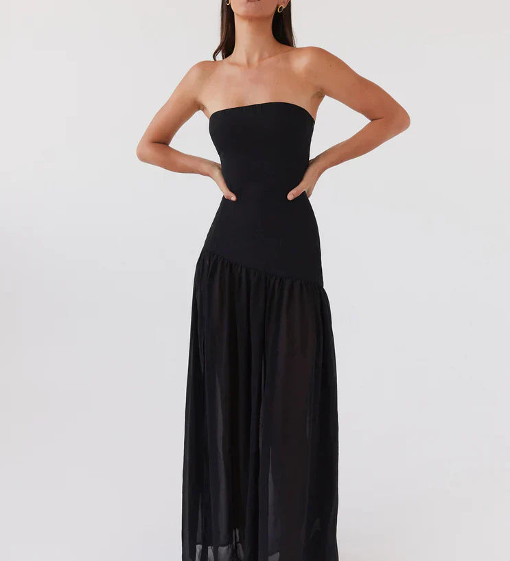 Edina | Maxi obleka brez naramnic