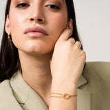 Zlati tenisni zapestnica v škatli