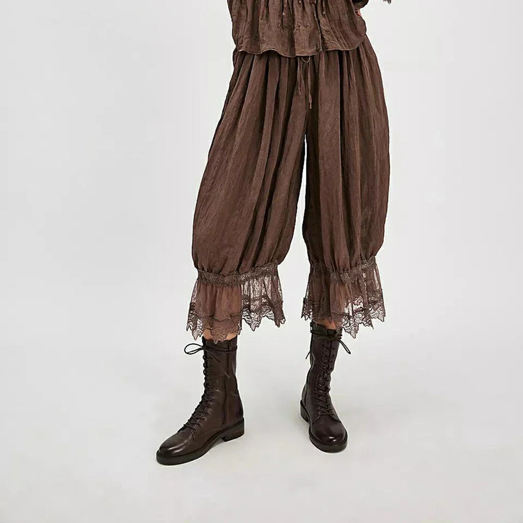 Boho hlače z čipko