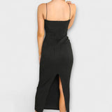 Elegantna dolga obleka brez rokavov