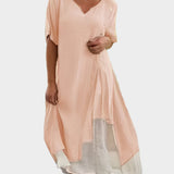 Klasčna Maxi Obleka v Enotni Barvi