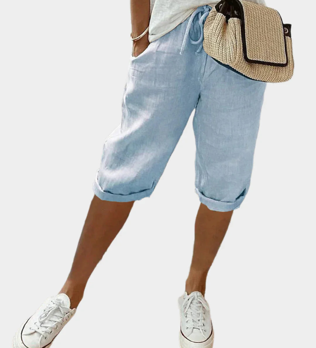 Elegantne Ženske Lanene Hlače