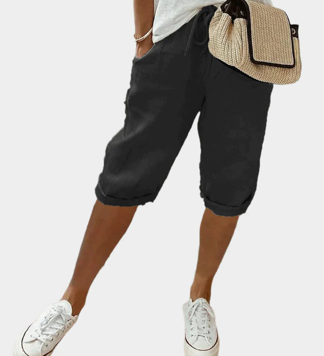 Elegantne Ženske Lanene Hlače