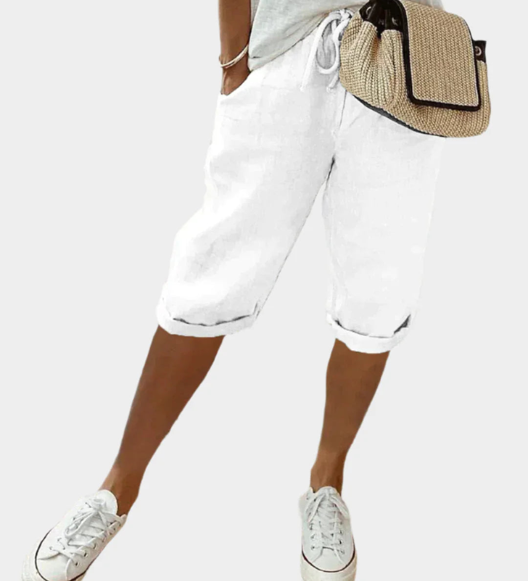 Elegantne Ženske Lanene Hlače