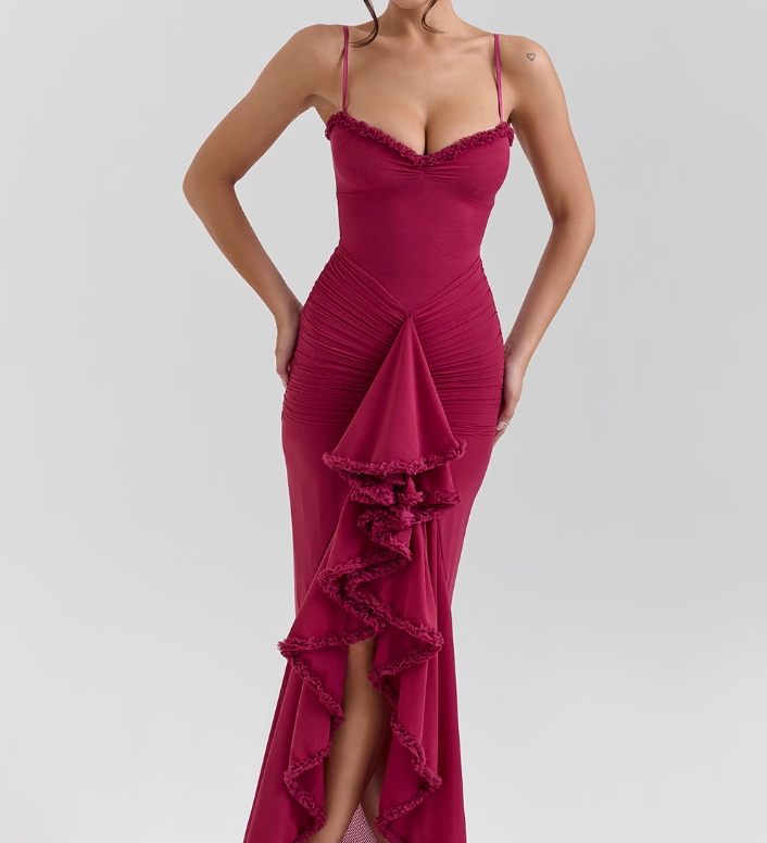 Elma | Obleka z nabranimi volani