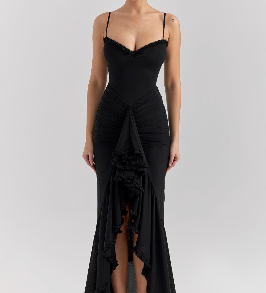 Elma | Obleka z nabranimi volani