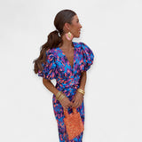 Obleka z Rokavi in Volani