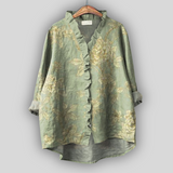 Linen Blouse Zlatozeleni Vdih