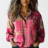 Vintage Bluza z Motivi