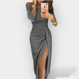 Elegantna obleka s stilskim krojem