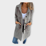 Wool Coat with Elegant Closure