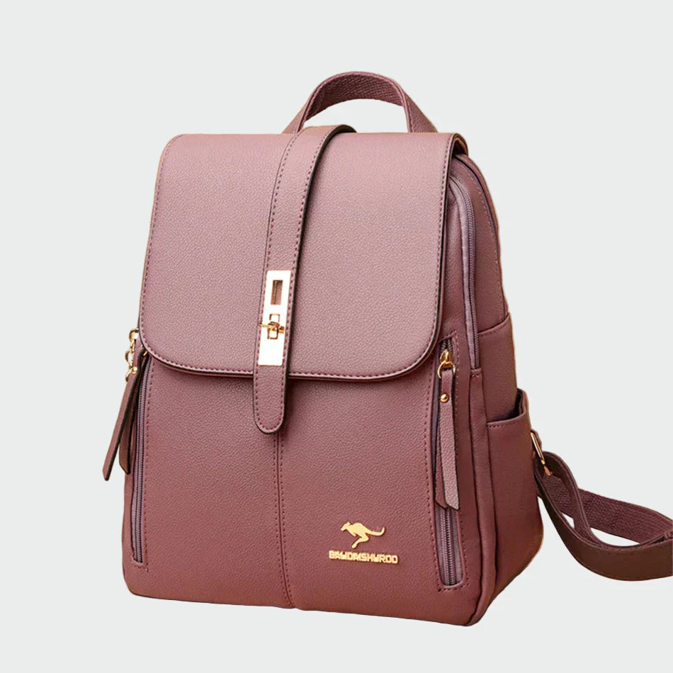 Eleganten usnjeni nahrbtnik