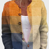 Pleteni brezrokavnik z geometrijskim vzorcem