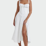 Poletna obleka z bustom